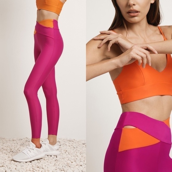 LANSTON Sport Conner Cross Leggings - Picture 1 of 6